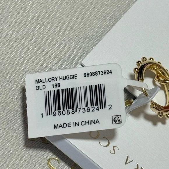 NWT Kendra Scott Mallory Gold Huggie Convertible Earrings in Blush Roses - Picture 12 of 12